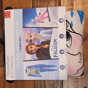 ClimateRight by Cuddl Duds Frozen Girls Thermal Set Size XS 4/5